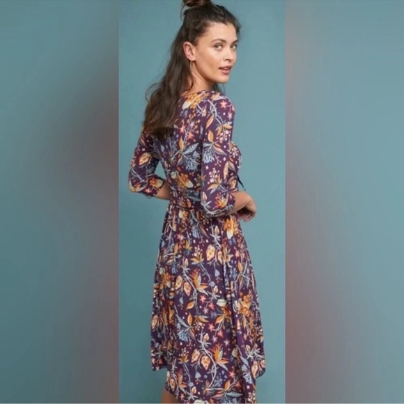 Anthropologie | Maeve Beloved Purple High Low Dress Sz s - Picture 5 of 14